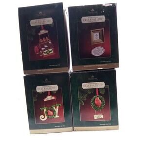 Lot Of 4 In The Box Day spring Christmas Ornaments